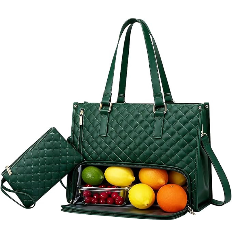 Velorah™ Premium Tote Bag with Insulated Food Compartment