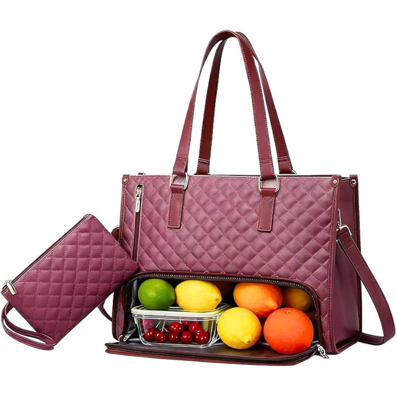 Velorah™ Premium Tote Bag with Insulated Food Compartment