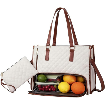 Velorah™ Premium Tote Bag with Insulated Food Compartment