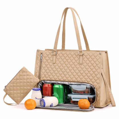 Velorah™ Premium Tote Bag with Insulated Food Compartment